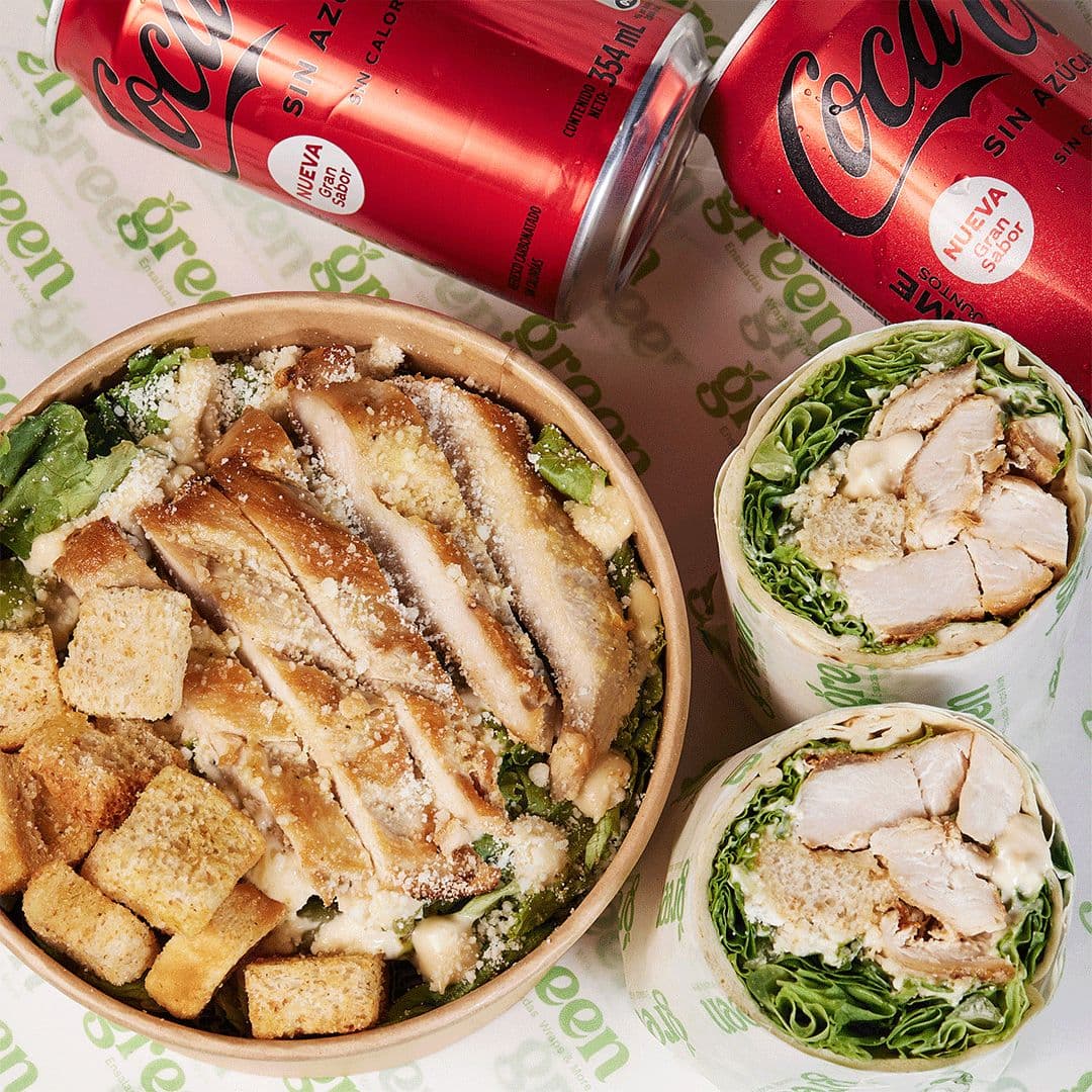 Combo - Ensalada Cesar + Wrap Cesar + 2 Bebidas