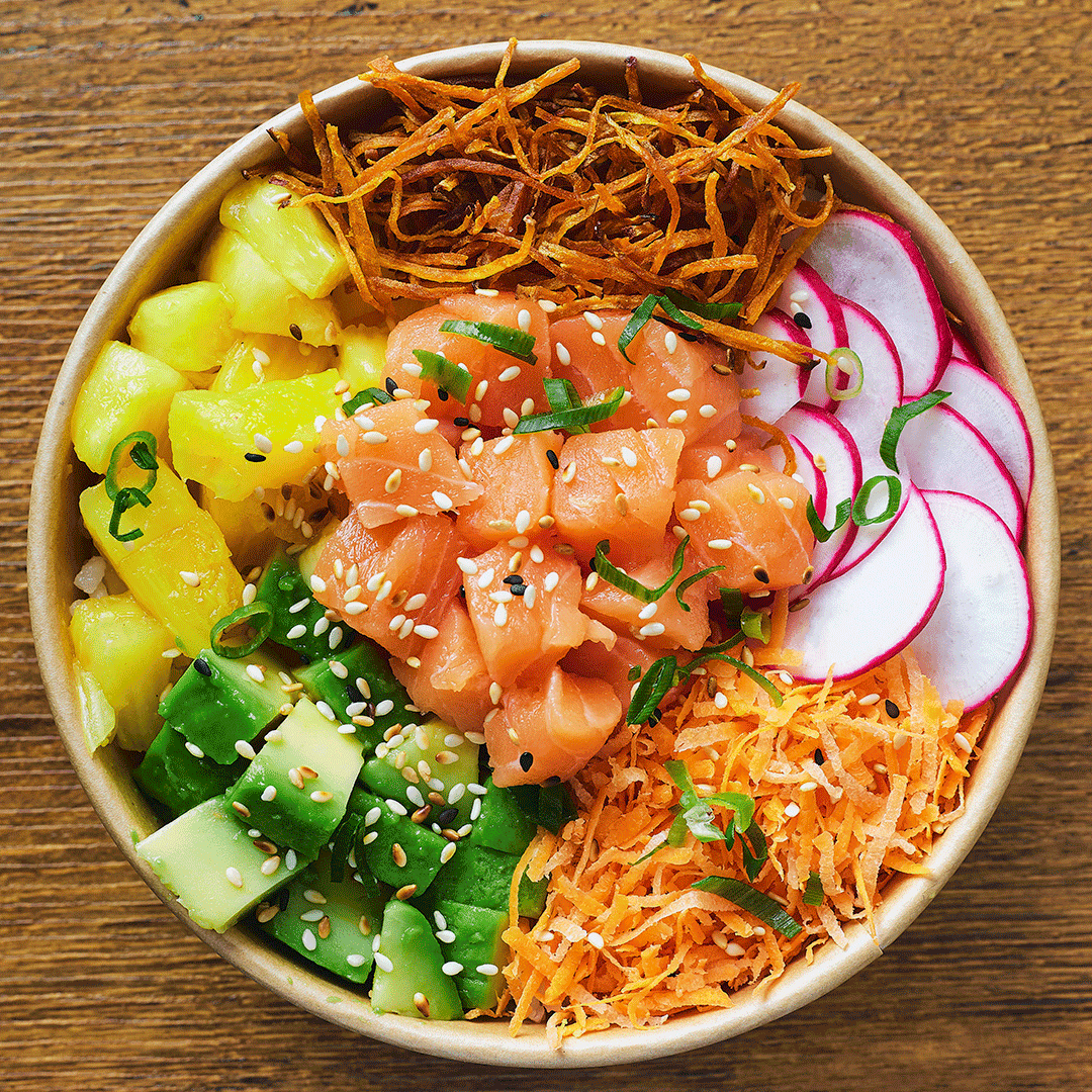 Hawaiian Salmón Poke
